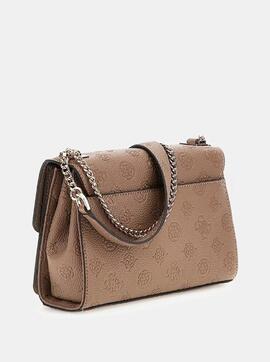 Bandolera GUESS Cresidia con logotipo 4G peony