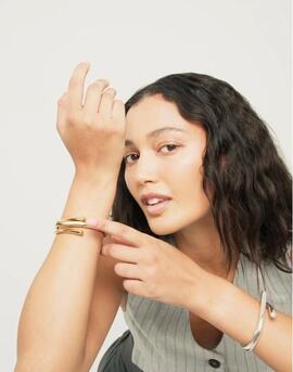 Pulsera UNO DE 50 tres formas orgánicas entrelazadas