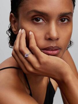 Anillo PANDORA Corazón Elevado Lila