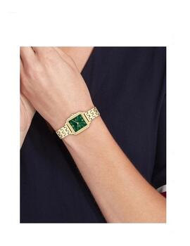 Reloj TOMMY dorado cuadrado esfera verde
