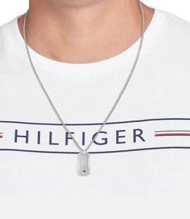 Collar TOMMY Anilla Cuadrada Chapa