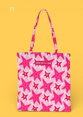 Tote AGATHA tela estampado cierre cremallera