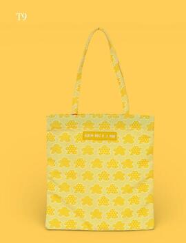 Tote AGATHA tela estampado cierre cremallera