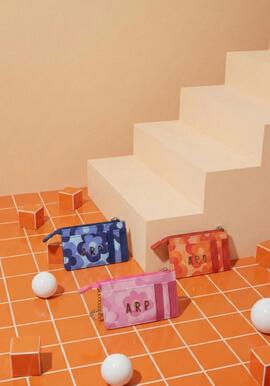 Tarjetero AGATHA rectangulos flores