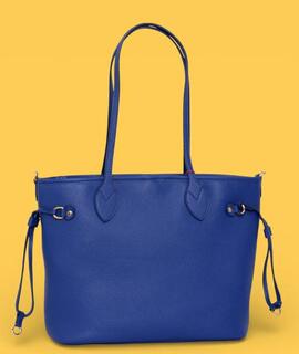 Shopper AGATHA azul klein asas hombro