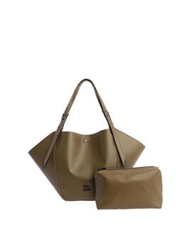 Shopper DON ALGODON bicolor logo delante