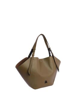 Shopper DON ALGODON bicolor logo delante