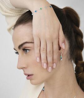 Pulsera LUXENTER Cuelgan Circonitas  Multicolor