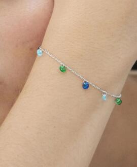 Pulsera LUXENTER Cuelgan Circonitas  Multicolor