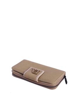 Cartera DON ALGODON Oliveria grande bicolor efecto goma