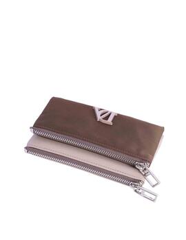 Cartera DON ALGODON  doble bolsillo bicolor