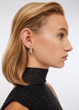 Aros LIUJO Rectangulares con Brillantitos