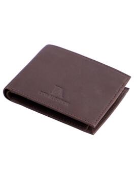 Cartera DON ALGODON Jose horizontal marron efecto serraje