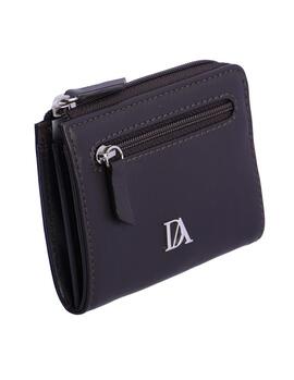 Monedero DON ALGODON Massimo piel marron cremallera