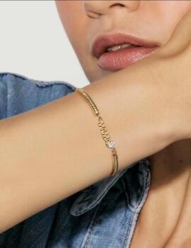 Pulsera NOMINATION acero cordon MAMA dorado
