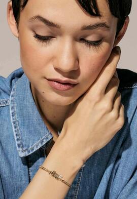 Pulsera NOMINATION acero cordon BEST FRIEND dorado