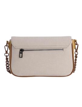 Bandolera DON ALGODON solapa bicolor efecto goma