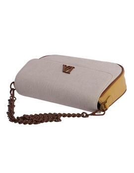 Bandolera DON ALGODON solapa bicolor efecto goma