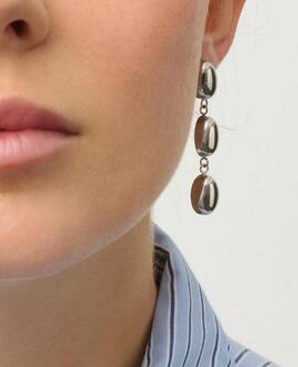 Pendiente RADIANT Soulmate Triple Platead