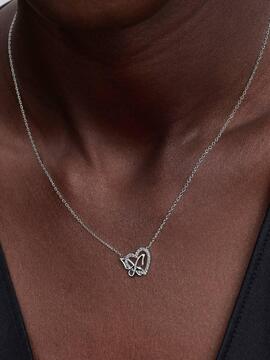 Colgante PANDORA Corazón y Mariposa Entrelazados