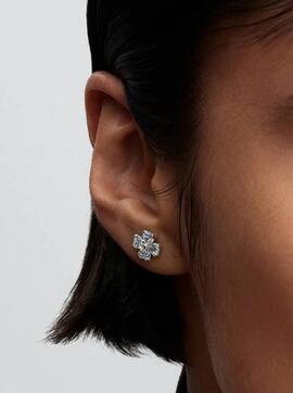 Pendientes PANDORA Trébol de la Suerte Brillante