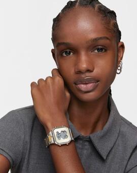 Reloj TOUS D-BEAR cuadrado digital bicolor