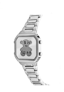 Reloj TOUS  D-BEAR cuadrado digital acero