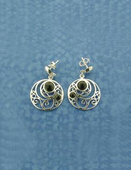 Pendientes FINK Colgantes Filigranas Azabache