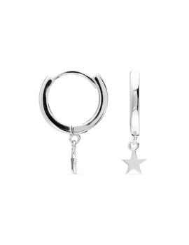 Pendientes LUXENTER Estrella Plateada