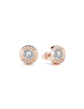 Pendientes GUESS Shiny Crystals Withe Rose