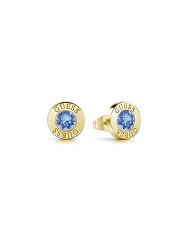 Pendientes GUESS Shiny Crystals Gold Blue