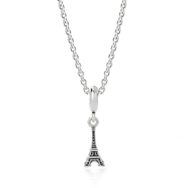 varonil bicapa Anual Charm PANDORA colgante Torre Eiffel