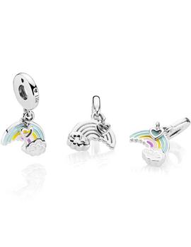 Charm  PANDORA colgar plata Arco Iris del Amor