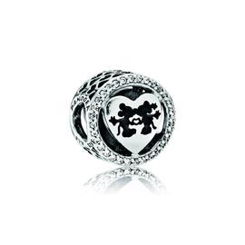 Charm PANDORA Amor Mickey - Minnie 