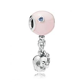 Charm PANDORA Elefante y Globo rosa