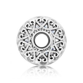 Charm PANDORA cristal de Murano Blanco Iridiscente