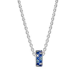 Clip PANDORA en  Elegancia Brillante Mosaico Azul 