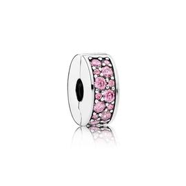 Clip PANDORA en  Elegancia Brillante Mosaico Rosa 