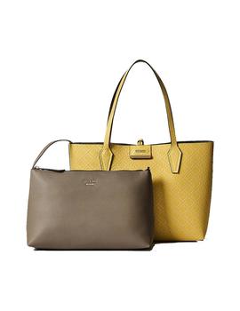 Bolso GUESS Shopper Bobbi Reversible mostaza