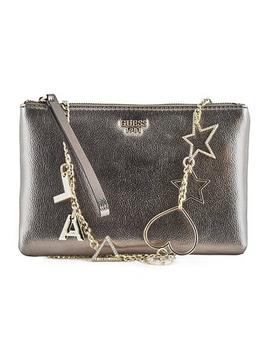 Bolso GUESS Lynda Top Zip plata