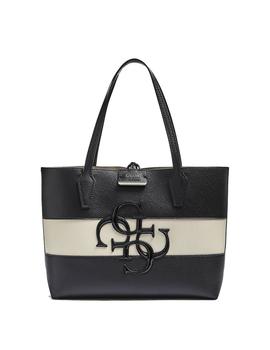 Bolso GUESS Bobbi Reversible Blanco y Negro