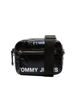 Riñonera TOMMY HILFIGER Extrabrillante Black Small