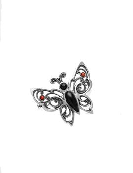 Broche FINK Mariposa Azabache Small