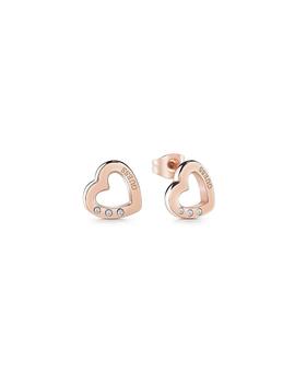 Pendientes GUESS Hearted Chain Corazón Rose
