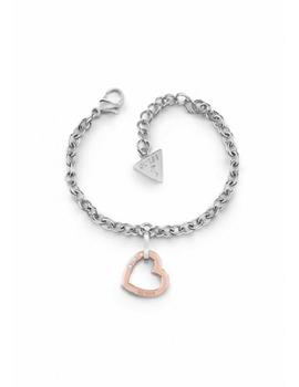 Pulsera GUESS Hearted Chain Corazón Bicolor