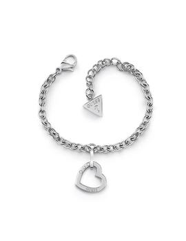 Pulsera GUESS  Hearted Chain Corazón Silver