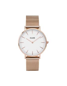 Reloj CLUSE Minuit Mesh Rose Gold-White