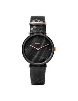 Reloj CLUSE Triomphe Leather Black Python