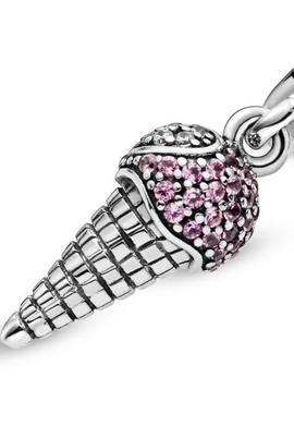 Charm PANDORA plata Cono de Helado en pavé