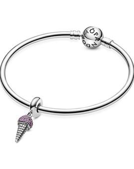 Charm PANDORA plata Cono de Helado en pavé